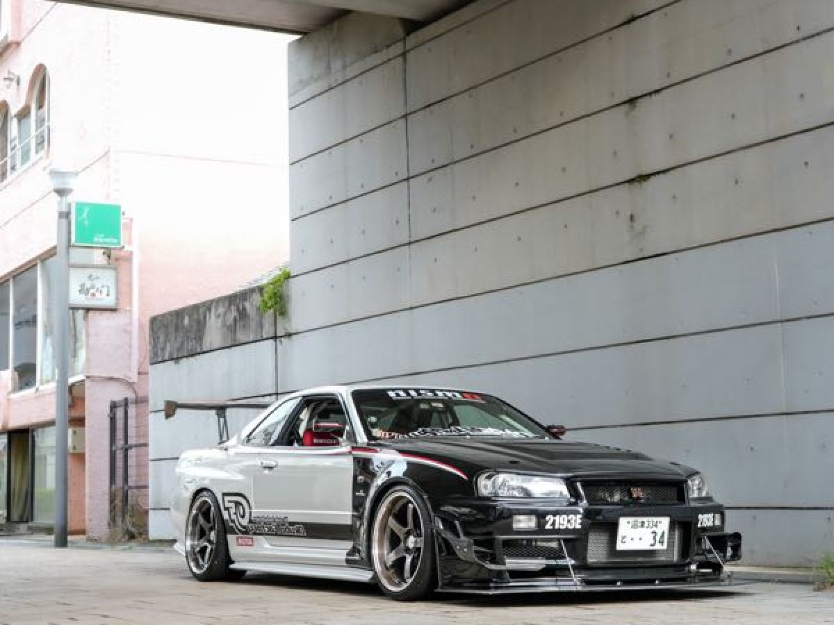 オオクボファクトリー r34フロントディフューザー （新品】BNR34